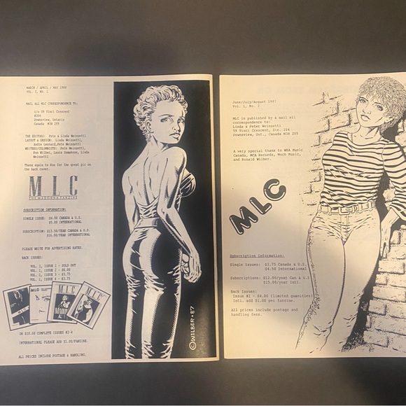 MADONNA VINTAGE 1987 1988 FANCLUB MLC BEFORE ICON !!!!! - Picture 6 of 7